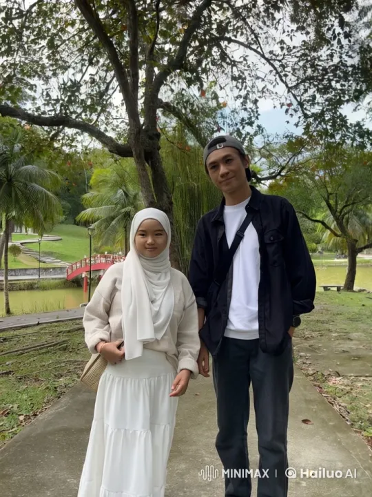 Couple Showcases Martial Arts in Serene Park Setting – AI Generated Video | Hailuo AI