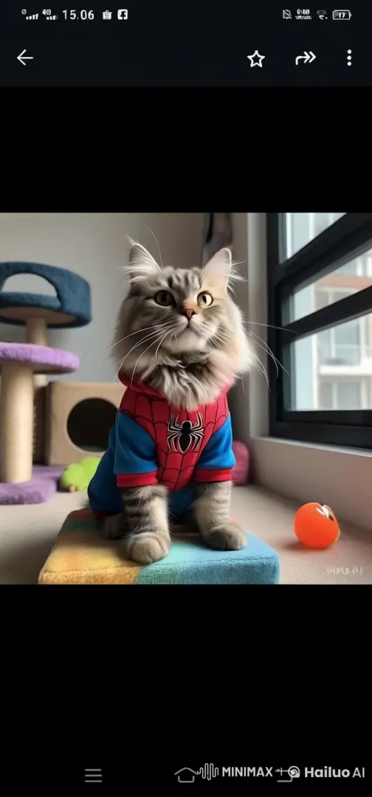 Spiderman Cat Captures Mouse with Web – AI Generated Video | Hailuo AI