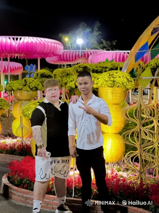 Vibrant Night Kungfu Display in Colorful Lights – AI Generated Video | Hailuo AI