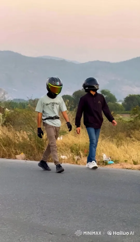 Rural Road Confrontation: Heated Argument Leads to Physical Fight – AI Generated Video | Hailuo AI