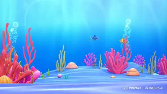 Baby Shark's Joyful Dance in a Serene Underwater World – AI Generated Video | Hailuo AI