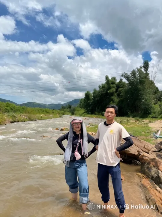 Kungfu Battle in Scenic Riverside Setting – AI Generated Video | Hailuo AI