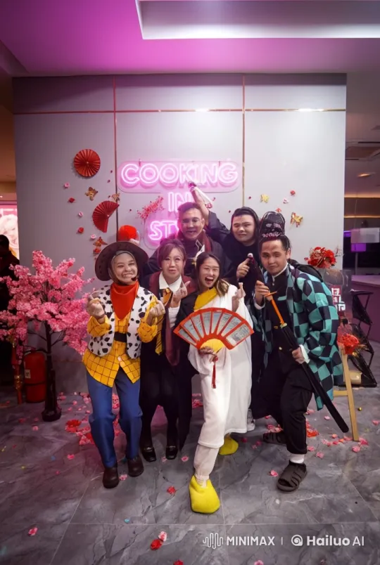 Colorful Characters Perform Martial Arts in Dynamic Display – AI Generated Video | Hailuo AI