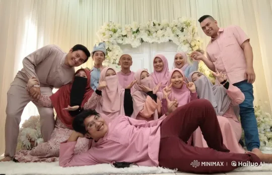 Pink-Themed Kungfu Fight Amidst Festive Decor – AI Generated Video | Hailuo AI