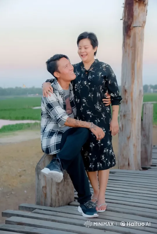 Casual Couple Engages in Energetic Martial Arts Sparring – AI Generated Video | Hailuo AI