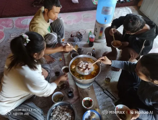 Hot Pot Meal with Kung Fu Demonstration – AI Generated Video | Hailuo AI