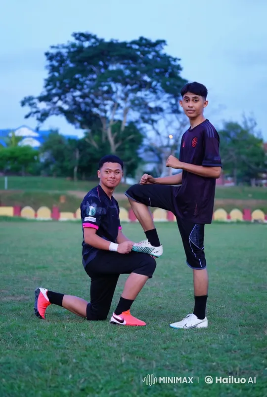 Young Athletes Practicing Martial Arts in Park – AI Generated Video | Hailuo AI