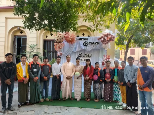 Wedding Celebration Showcases Kung Fu Skills and Joyful Atmosphere – AI Generated Video | Hailuo AI
