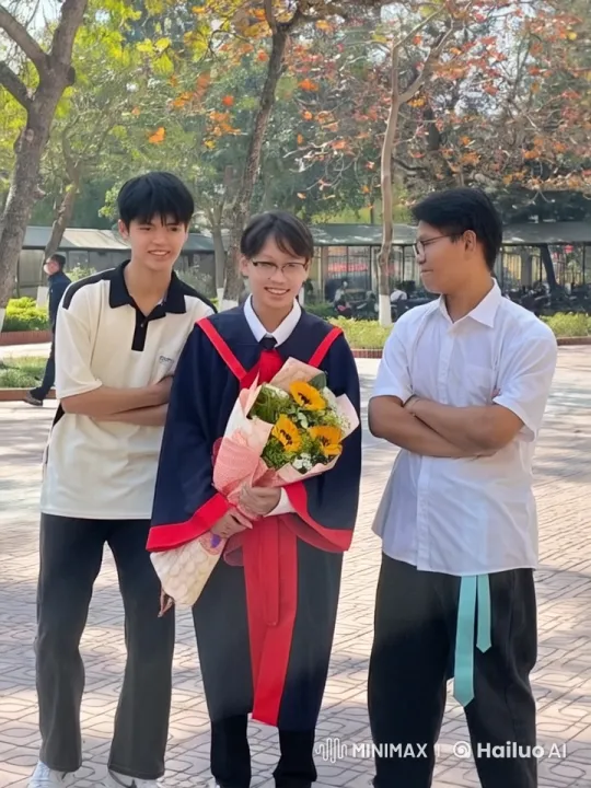 Graduation Celebration in Autumnal Setting – AI Generated Video | Hailuo AI