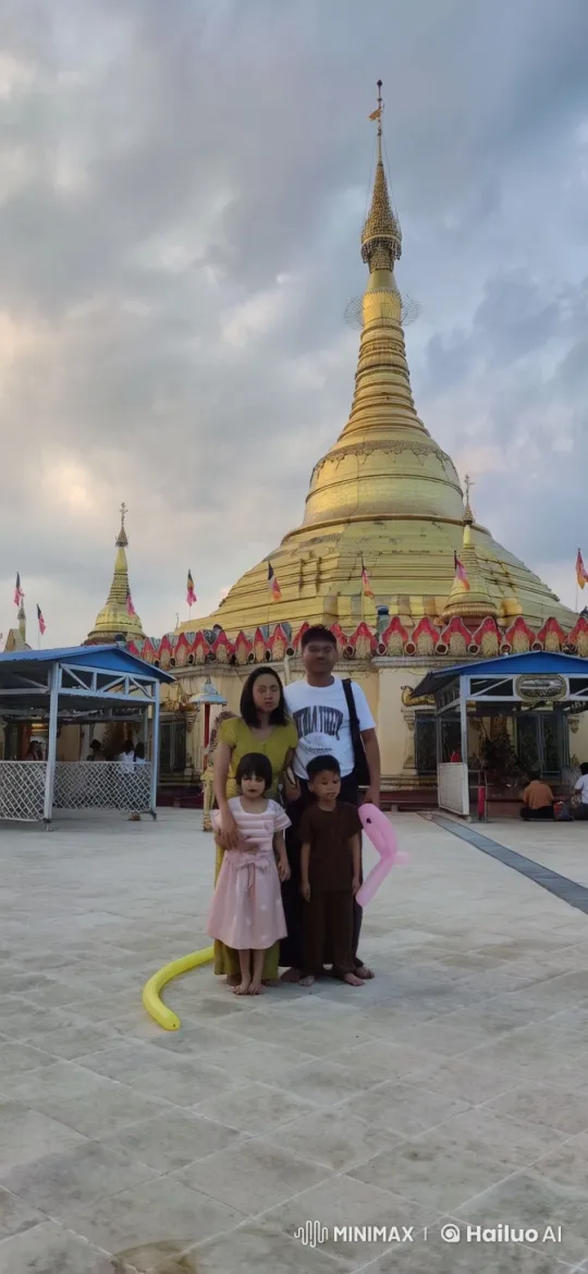 Family Showcases Martial Arts in Front of Pagoda – AI Generated Video | Hailuo AI