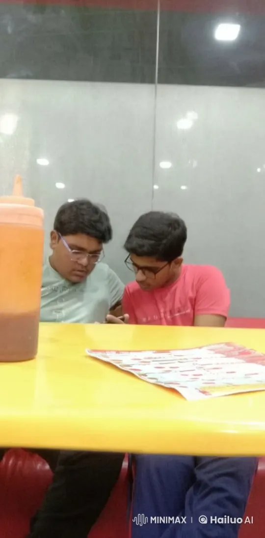 Intimate Moment Shared by Two Men at Dining Table – AI Generated Video | Hailuo AI