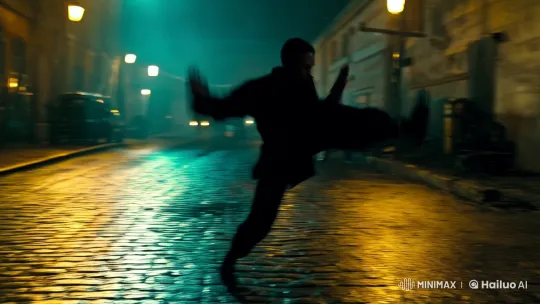 Martial Artist Showcases Skill in Gritty Alley Fight Scene – AI Generated Video | Hailuo AI