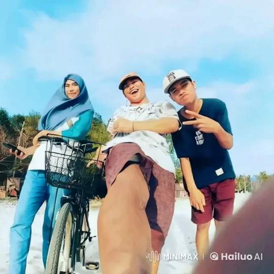 Beach Kung Fu Choreography: Dynamic Trio Showcases Martial Arts – AI Generated Video | Hailuo AI