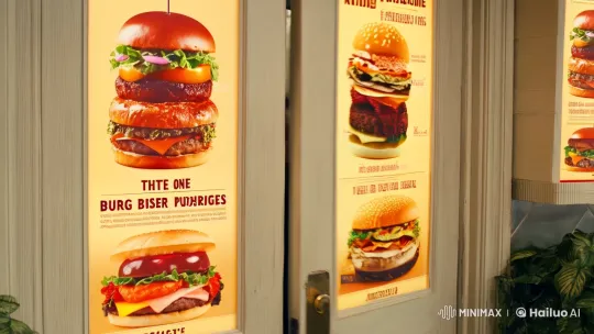 Authentic Hunger: A Culinary Journey Through a Burger Experience – AI Generated Video | Hailuo AI