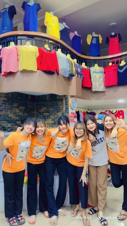 Women Practicing Martial Arts in Colorful Clothing Store – AI Generated Video | Hailuo AI
