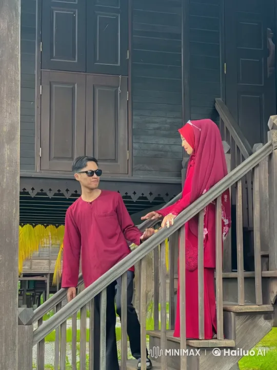 Traditional Outfits: Dynamic Martial Arts Sparring on Stairs – AI Generated Video | Hailuo AI