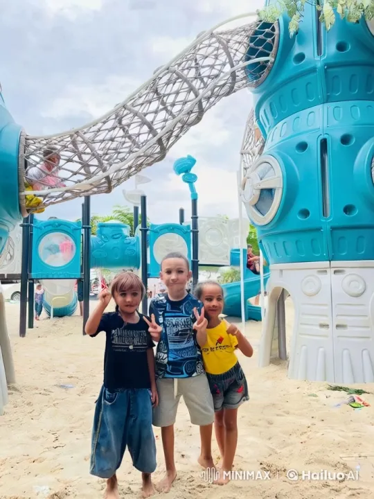 Playful Children's Playground Fight and Fun – AI Generated Video | Hailuo AI