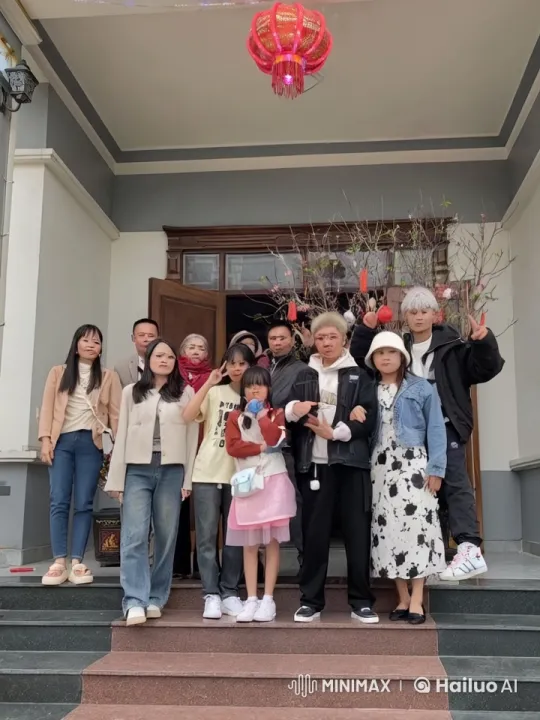 Energetic Kung Fu Display on Staircase Under Red Lantern – AI Generated Video | Hailuo AI