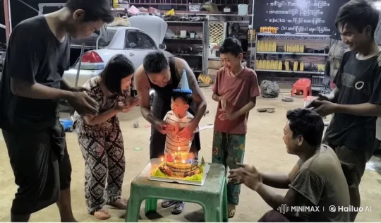 Birthday Celebration Turns into Kung Fu Display – AI Generated Video | Hailuo AI