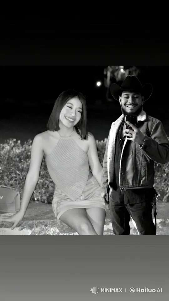 Affectionate Moment Between Young Couple at Night – AI Generated Video | Hailuo AI