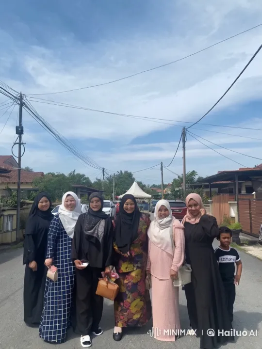 Colorful Hijabs Display Martial Arts on Quiet Street – AI Generated Video | Hailuo AI