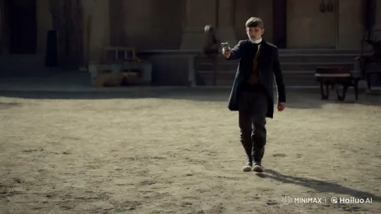 Young Man with Pistol: Aesthetic Tension in Cinematic Scene – AI Generated Video | Hailuo AI