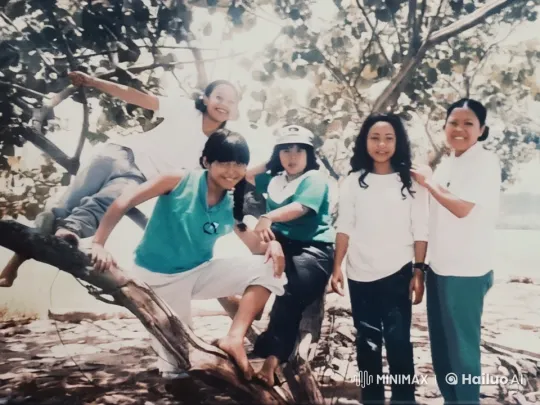 Friends Relaxing Under a Tree in a Live2D Rendered Scene – AI Generated Video | Hailuo AI