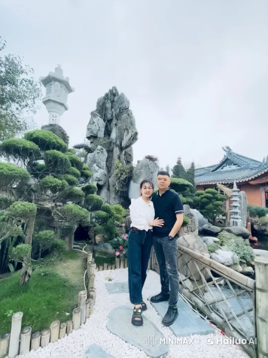 Couple Fights in Peaceful Japanese Garden – AI Generated Video | Hailuo AI