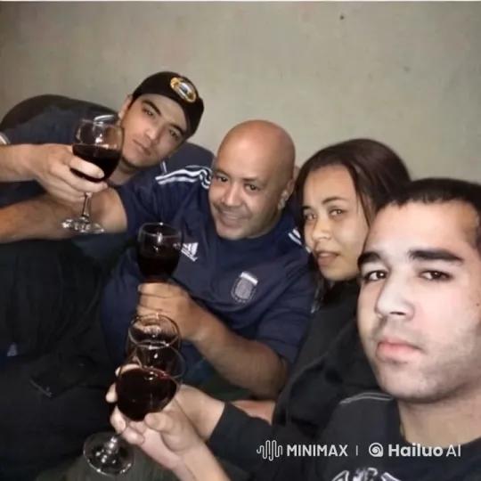 Group Toast and Chain Kiss on the Couch – AI Generated Video | Hailuo AI