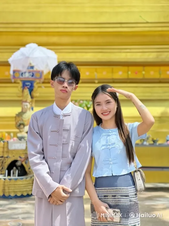 Traditional Attire Kungfu Fight at Asian Temple – AI Generated Video | Hailuo AI
