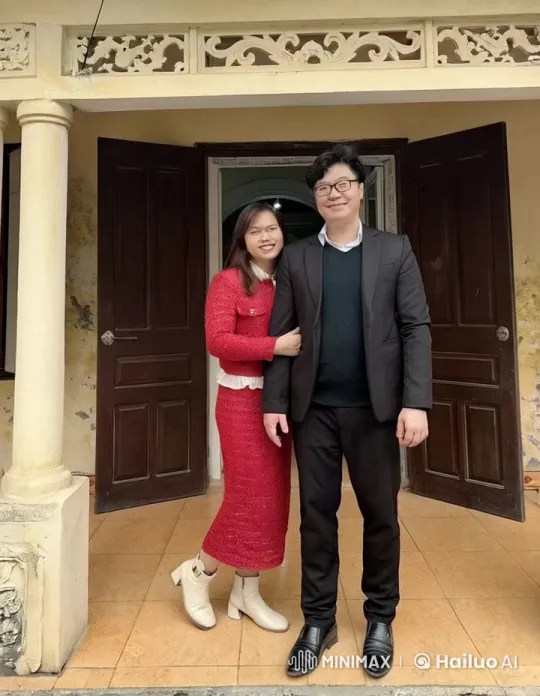 Martial Arts Duo Showcases Skills in Front of Ornate House – AI Generated Video | Hailuo AI