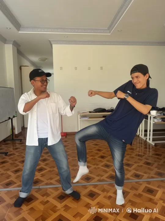 Live2D Animated Kung Fu Battle in a Classroom Setting – AI Generated Video | Hailuo AI