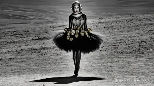 Futuristic Fashion on Martian Runway: A Cinematic Image – AI Generated Video | Hailuo AI