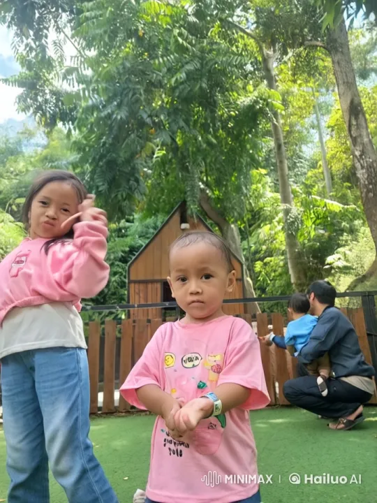 Children Play with Joyful Kungfu in Lush Garden – AI Generated Video | Hailuo AI