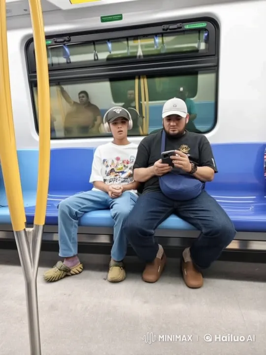 Unexpected Kungfu Action in Live2D-Rendered Train Scene – AI Generated Video | Hailuo AI