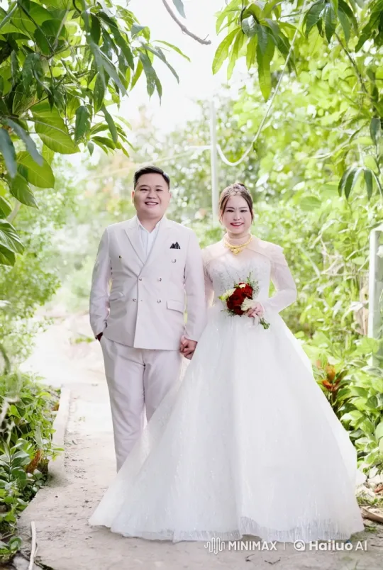 Martial Arts Wedding: Elegant Couple's Dynamic Performance – AI Generated Video | Hailuo AI
