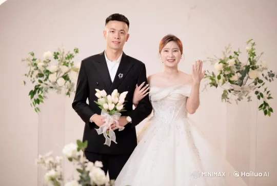 Wedding Fight: Bride and Groom Display Martial Arts Skills – AI Generated Video | Hailuo AI