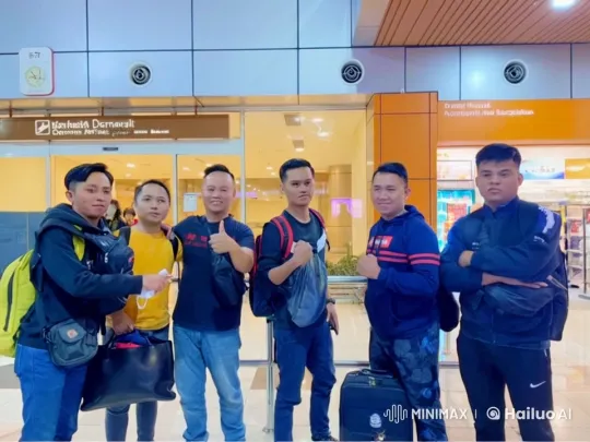 Martial Arts Display at Airport Arrival Area – AI Generated Video | Hailuo AI