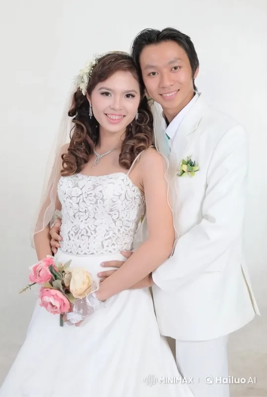 Wedding Couple Showcases Martial Arts Skills in Elegant Display – AI Generated Video | Hailuo AI