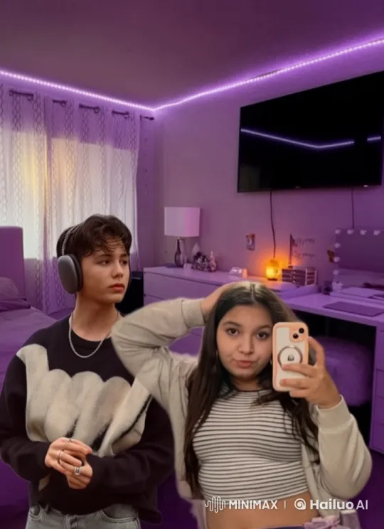 Cozy Bedroom Scene with Embracing Couple in Live2D – AI Generated Video | Hailuo AI