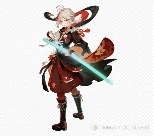 Live2D Video: Determined Samurai with Glowing Sword – AI Generated Video | Hailuo AI
