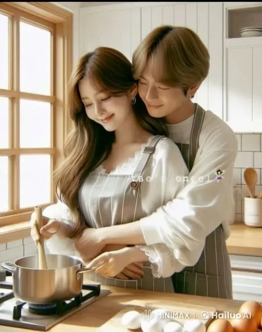 Couple Cooking Together in a Cozy Kitchen – AI Generated Video | Hailuo AI