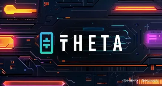 THETA: Futuristic Animated Circuit Board Display – AI Generated Video | Hailuo AI