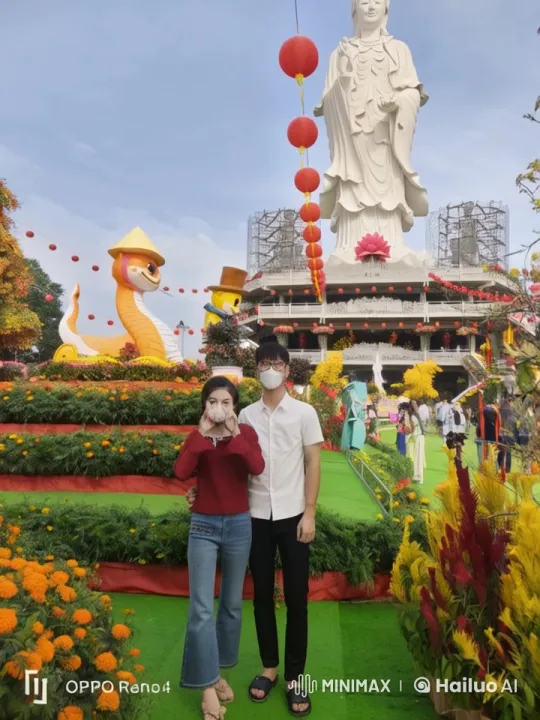 Couple Performs Dynamic Kungfu in Festive Live2D Setting – AI Generated Video | Hailuo AI