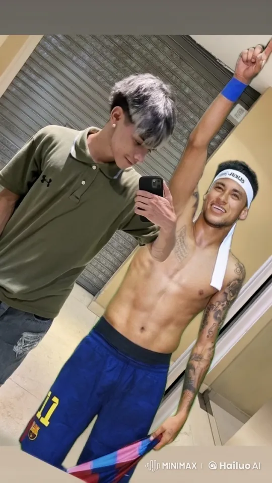 Boys Embrace in Indoor Hallway Setting – AI Generated Video | Hailuo AI