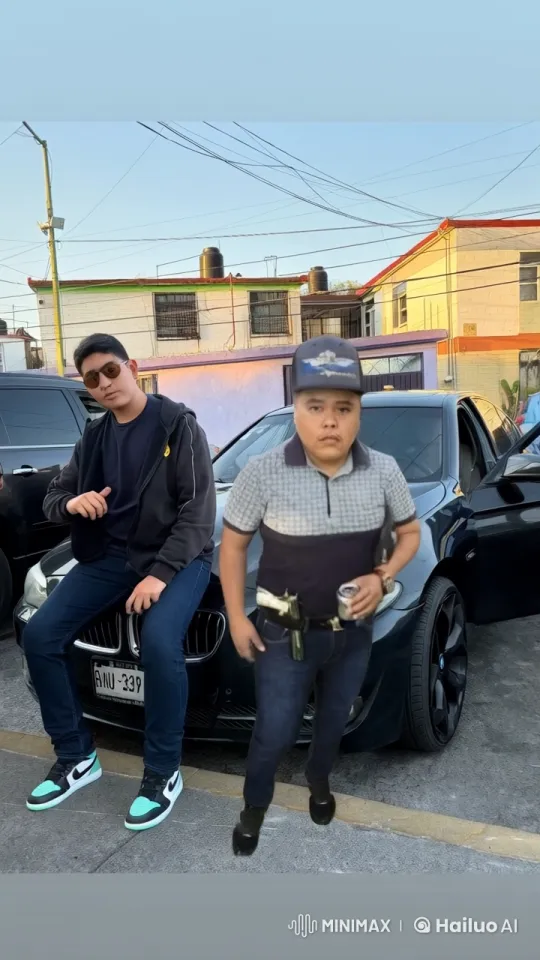 Warm Reunion of Friends on Residential Street – AI Generated Video | Hailuo AI