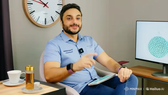 Dr. Hani Discusses Sleep's Impact on Aging in Comfortable Setting – AI Generated Video | Hailuo AI