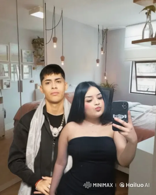 Romantic Couple Takes Selfie Before Kiss – AI Generated Video | Hailuo AI