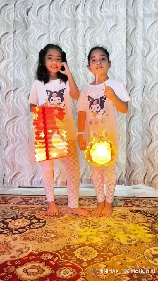 Children's Playful Kung Fu Routine with Lanterns – AI Generated Video | Hailuo AI