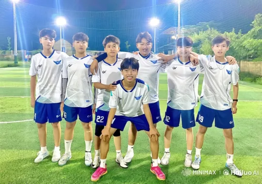 Nighttime Martial Arts Display on Soccer Field – AI Generated Video | Hailuo AI